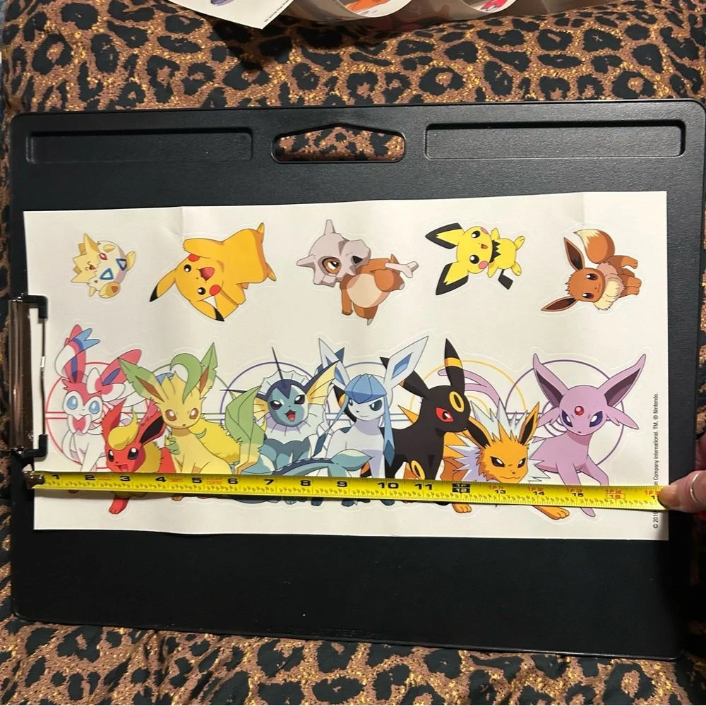 Pokemon peel & stick wall decal 25 pieces Nintendo USA 2019 4 sheets removable